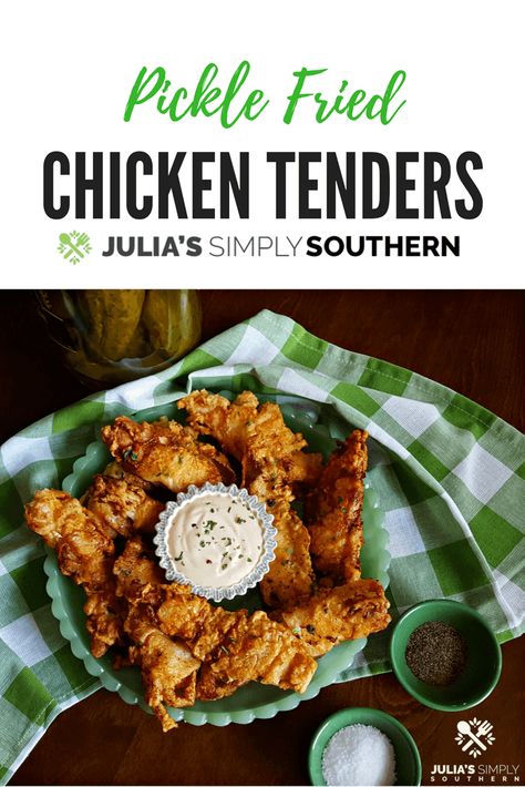 Pickle Fried Chicken, Wife Meals, Chicken Breast Tenders, Food Combos, Fried Chicken Tenders, Buttermilk Chicken, Fried Chicken Breast, Chicken Tender Recipes, Pickle Juice