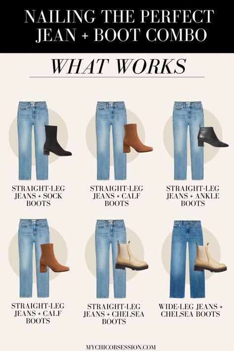 Mid Winter Outfits, Fall Jeans And Boots Outfits, Boot Leg Jeans Outfit, How To Wear Booties With Jeans, Outfits With Mid Calf Boots, Outfits With Ankle Boots, Calf Boots Outfit, Jeans Boots Outfit, 2023 Moodboard