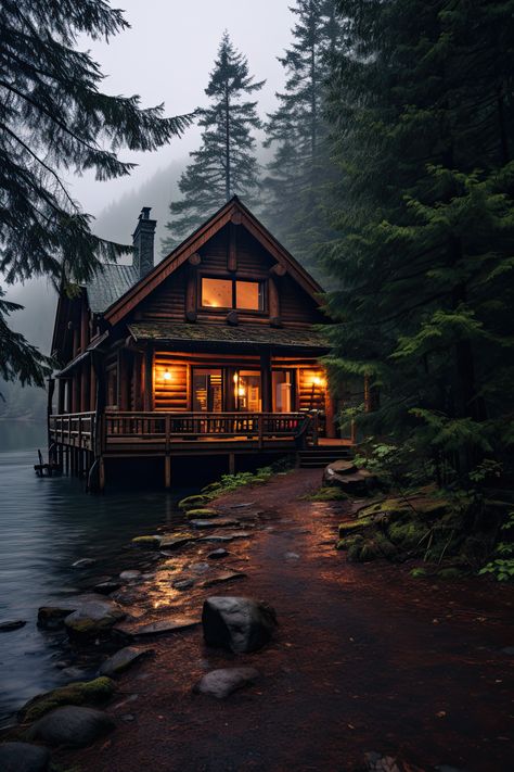 A Cabin In The Woods, Little Cabin In The Woods, Cabin Aesthetic, Cabin Home, Forest Cabin, Little Cabin, Log Cabin Homes, A Cabin, Hus Inspiration