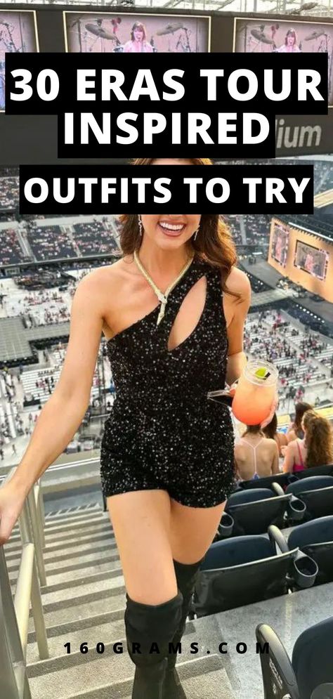 Pin this for a fashion extravaganza! Get inspired by these Taylor Swift era tour outfit ideas to steal the spotlight. Elevate your style game and stand out from the crowd. #FashionInspo #TaylorSwiftStyle #OutfitIdeas Ideas For Taylor Swift Concert Outfit, Eras Tour Last Minute Outfit, Eras Tour Group Outfit Ideas, Taylor Swift Different Eras Outfits, Taylor Swift Outfits For Eras Tour, Eras Tour Unique Outfits, Taylor Swift Concert Ideas Outfits, Taylor Swift Eras Tour Outfit Idea, The Man Taylor Swift Outfit