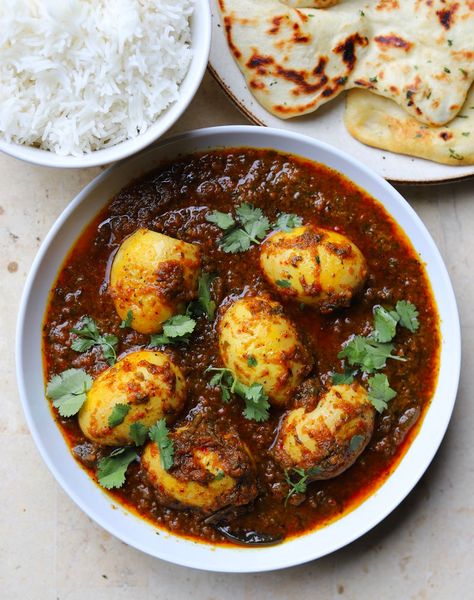 Homemade Indian Food, Gram Masala, Best Korean Food, Kasuri Methi, Egg Masala, Egg Curry, Fenugreek Leaves, Indian Cooking Recipes, Curry Dishes