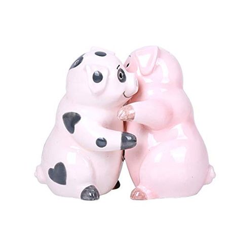 Pig Kitchen, Ceramic Salt And Pepper Shakers, Ceramic Salt And Pepper, Whimsical Gifts, Functional Kitchen, Ceramic Design, Dining Storage, Free Amazon Products, Salt And Pepper Shaker