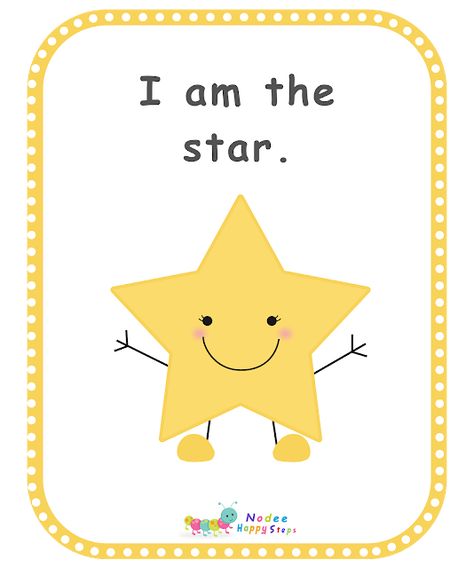 Star Shape Activity, Star Shape Activities For Preschool, Story For Kindergarten, Shapes Activities Preschool, Shapes For Preschoolers, Shapes For Kindergarten, Classroom Flashcards, Basic English For Kids, Shapes For Preschool