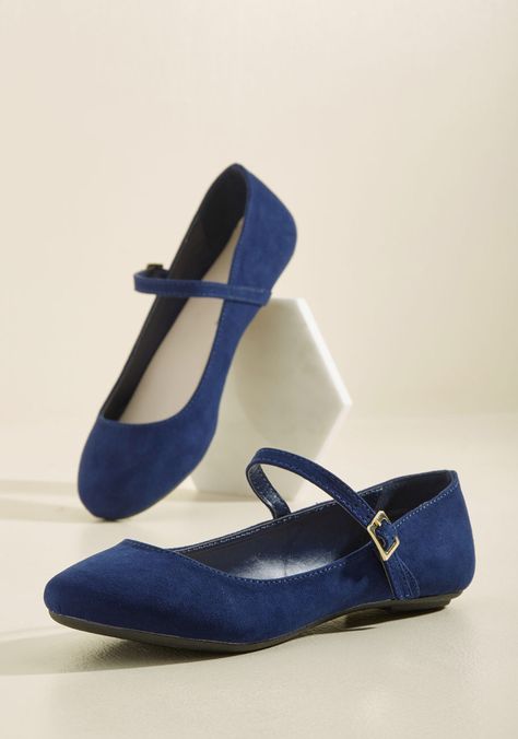 Classy in a Flash Flat in Navy, #ModCloth Shoes Wedding Guest, Flat Wedding Shoes, Trending Womens Shoes, Shoe Wardrobe, Wedding Guest Shoes, Pretty Shoes, Mens Fashion Shoes, High Heel Boots, Blue Shoes