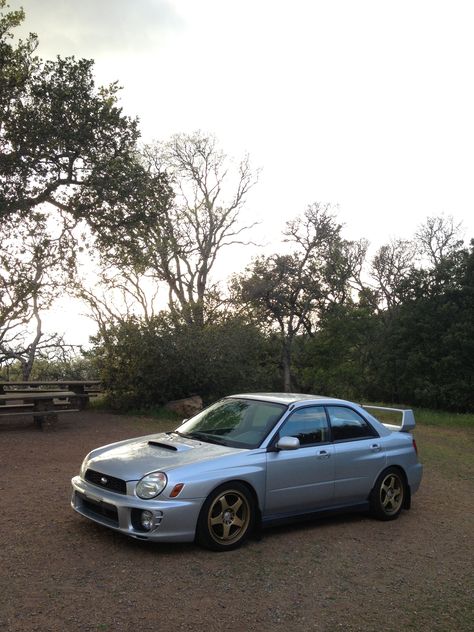 The Subaru's first time camping! #Subaru #WRX #Camping #Offroad #Turbo #Bugeye #STi #Rallyarmor #Tuner Bugeye Subaru, Subaru Bugeye, Wrx Bugeye, 2002 Subaru Wrx, Camping Hack, Impreza Rs, First Time Camping, Iconic Cars, Car Aesthetic