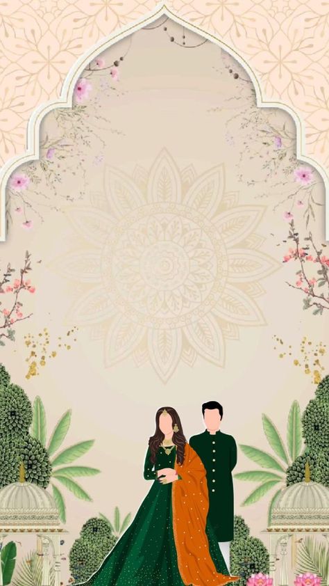 Engagement Invitation Cards Template, Creative Wedding Invitations Design, Blank Wedding Invitation Templates, Wedding Illustration Card, Caricature Wedding Invitations, Blank Wedding Invitations, Indian Invitation Cards, Digital Wedding Invitations Design, Wedding Card Design Indian