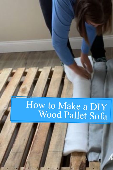 I used two wood pallets and created a tufted channel bench for a condo renovation. Some parts were great, and others could use improvement. Here's what I did, and how you could make it better. #diy Pallet Couch Diy Indoor Living Room, Diy Pallet Sofa Outdoor, Pallet Sofa Indoor Living Rooms, How To Make A Couch, Pallet Couch Diy Indoor, Diy Sofa Couch, Wood Pallet Sofa, Wood Pallet Bench, Pallet Futon