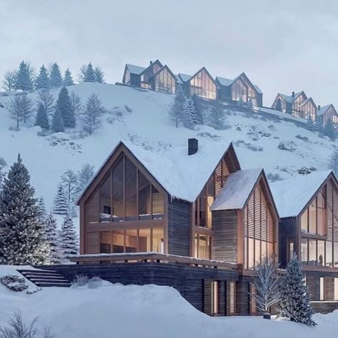 Spanish Pyrenees, Norway House, Mountain Home Exterior, Modern Rustic Homes, Cabin Exterior, Ski House, Winter Cabin, Ski Chalet, Cheap Things