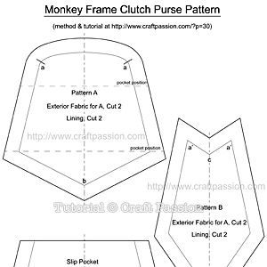 Sew | Metal Closure Frame Purse | Free Pattern & Tutorial at CraftPassion.com Frame Purse Pattern, Chi Chai Monchan, Clutch Purse Tutorial, Patchwork Bags Diy, Clutch Purse Pattern, Diy Clutch Purse, Clutch Sewing, Purse Patterns Free, Sewing Tutorials Bags