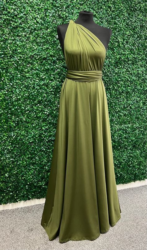 Infinity Dress Ways To Wear, Soirée Dresses, Mixed Bridesmaid Dresses, Infinity Bridesmaid Dress, Olive Bridesmaid Dresses, Olive Green Bridesmaid Dresses, Braidsmaid Dresses, Bridesmaid Wrap, Infinity Dress Bridesmaid