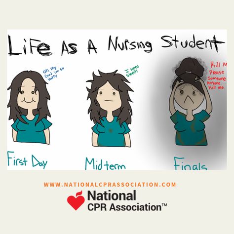 Tag your buddies who can relate! 😂 #cpr #aed #acls #pals #bls #InfantCpr #NRP #FirstAid #nurse #doctor #emt Medische Humor, Nursing Student Quotes, Nursing Student Humor, Nurse Cartoon, Nursing School Humor, Best Nursing Schools, Student Humor, Nursing Memes, Nursing Career