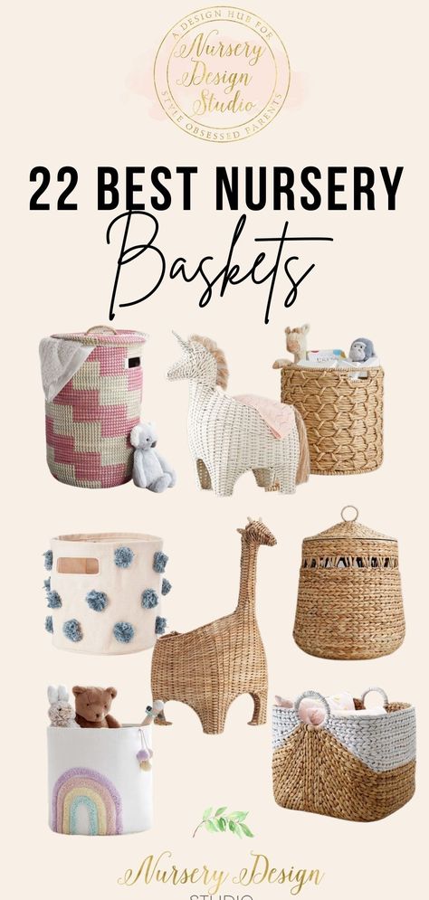 From toys to swaddles and books-nursery storage baskets are the super stars of nursery organization. Ahead, we are rounding up the best nursery storage baskets to help you corral nursery clutter. Nursery Hamper Ideas, Nursery Toy Basket, Nursery Basket, Baskets For Nursery, Nursery Baskets Storage, Toy Basket Nursery, Basket Nursery, Basket For Toys, Nursery Basket Storage