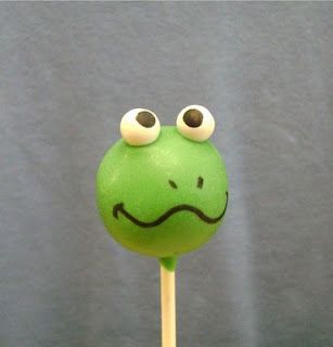 frog cake pop Frog Cake Pops, Frog Food, Frog Birthday Party, Frog Party, Frog Cake, Colorful People, Reptile Party, Cake Ball, Cake Pop Decorating