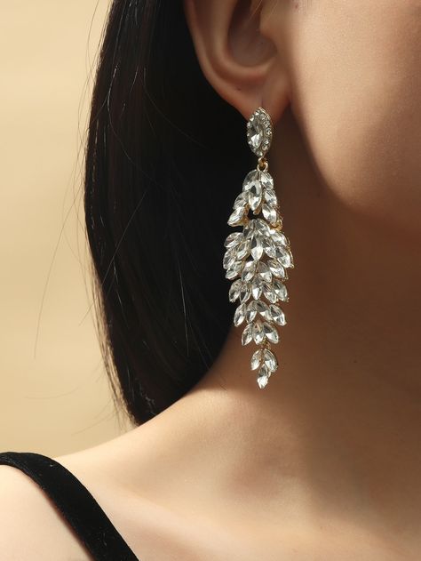 DIY rhinestone earrings