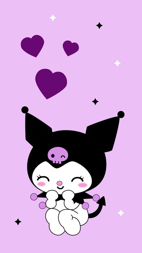 Wallpaper Kuromi Sanrio Kuromi Backdrop, Kuromi Hd, Kuromi Wallpaper Purple, Kuromi Wallpaper Aesthetic, Kuromi Background, Kuromi Costume, Kuromi Cake, Wallpaper Kuromi, Kuromi Purple