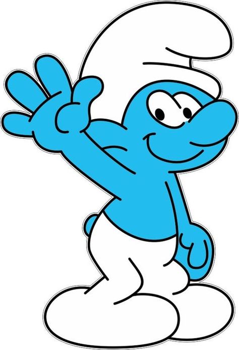 Smurfs - Embroidery Design Download Smurf Drawing, Lach Smiley, Smurfs Drawing, The Smurfs, Classic Cartoon Characters, Embroidery Design Download, Pahlawan Super, Simple Cartoon, Old Cartoons