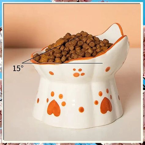 Looking to upgrade your cat's dining experience? Check out our stylish cat bowls that will add a touch of elegance to your feline friend's mealtime. These cat bowls are not only functional but also aesthetically pleasing, making them the purrfect addition to your home decor. Treat your cat to a luxurious dining experience with our selection of premium cat bowls. Pet Feeding Area, Ceramic Food, Cat Ceramic, Cervical Spine, Cat Bowl, Ceramic Cat, Cat Help, Ceramic Ideas, Elegant Color