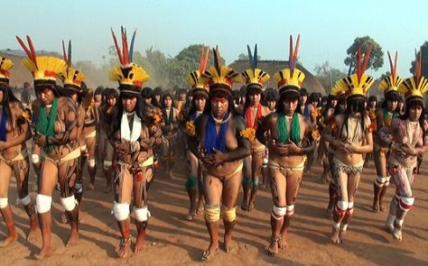 FORESTRY - LEARNING: XINGU TRIBE IN THE MIDDLE AMAZON RAIN FOREST Rainforest Tribes, Native American Indian Tribes, Amazon Tribe, Indigenous Tribes, African People, Amazon Rainforest, African Beauty, Native American, Wonder Woman