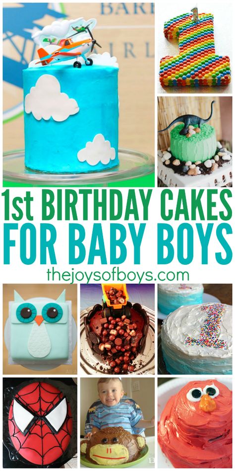 First Birthday Cakes for Boys Baby Boy First Birthday Cake Ideas, First Birthday Cakes For Boys, One Year Birthday Cake, Birthday Cakes For Boys, Girls First Birthday Cake, Boys First Birthday Cake, Boys 1st Birthday Cake, Baby Boy Birthday Cake, Baby First Birthday Cake