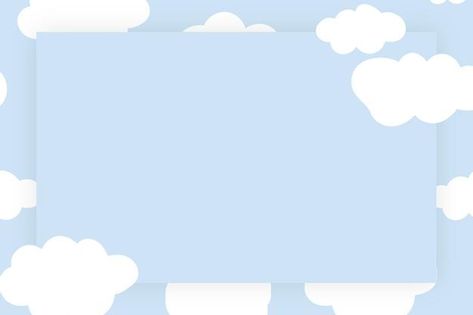 Sky Frame, Powerpoint Background Templates, Background For Powerpoint Presentation, Pastel Blue Background, Certificate Background, Cute Slides, Free Vector Backgrounds, Tattoo Background, Desain Buklet