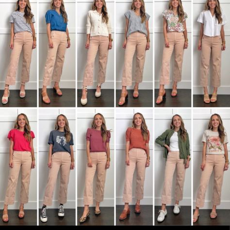 Summer Outfits With Jeans, Beige Pants Outfit, Casual White Sneakers, Outfits With Jeans, Summer Linen Pants, Linen Pants Outfit, Olive Shirt, Summer Style Guide, Olive Jacket