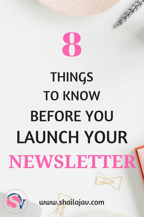 Launching a Newsletter for your blog or website? Here are some key points to keep in mind before you do. Remember, it's all about the connections that you make. #Shailajav #Newsletter #Subscribers #Bloggers #Blog #Blogging #MailChimp #Newsletters How To Start A Newsletter, Wordpress Tips, Copywriting Tips, Newsletter Template, Email Marketing Design, Beginner Blogger, Blogging Resources, Increase Blog Traffic, Blog Strategy