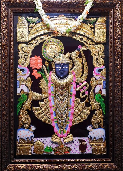 Nathdwara Shreenathji Painting, Nathdwara Shreenathji, Shreenathji Painting, Diamond Photo, Shree Nathji, Restaurant Exterior Design, All God Images, 3d Relief Art, Rama Image