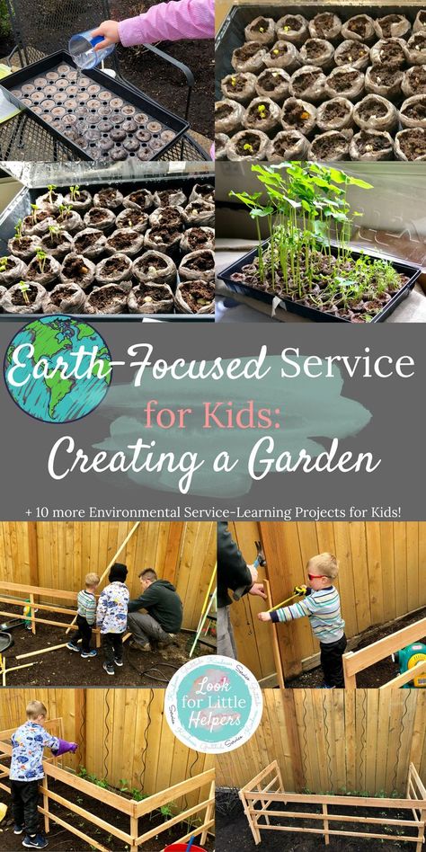 Whether it is #EarthDay or any other day of the year, we can do #communityservice projects with kids that teach them to love and care for their planet.  Enjoy these 11 Earth-Focused Service Projects for Kids!  #kindness #earth #nature #gratitude #growyourownfood #getoutside Homeschooling Multiple Ages, Service Learning Projects, Service Projects For Kids, Community Service Projects, Leadership Activities, Elementary School Counseling, Learning Projects, Earth Nature, Service Projects