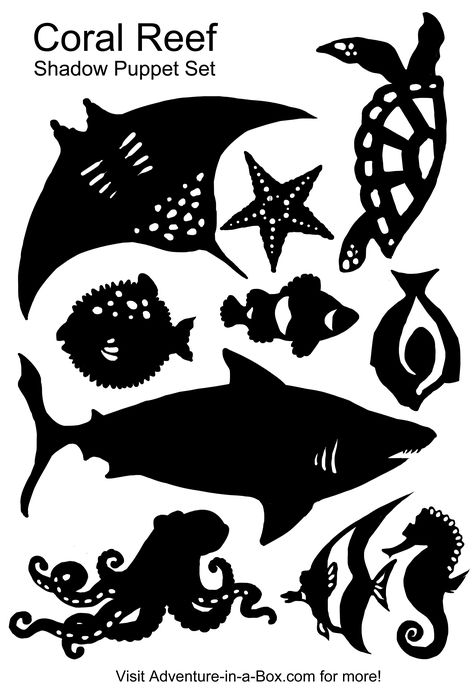 Shadow Shadow, Shadow Theatre, Toy Theatre, Puffer Fish, Puppet Theater, Shadow Play, Animal Silhouette, Shadow Puppets, Angel Fish