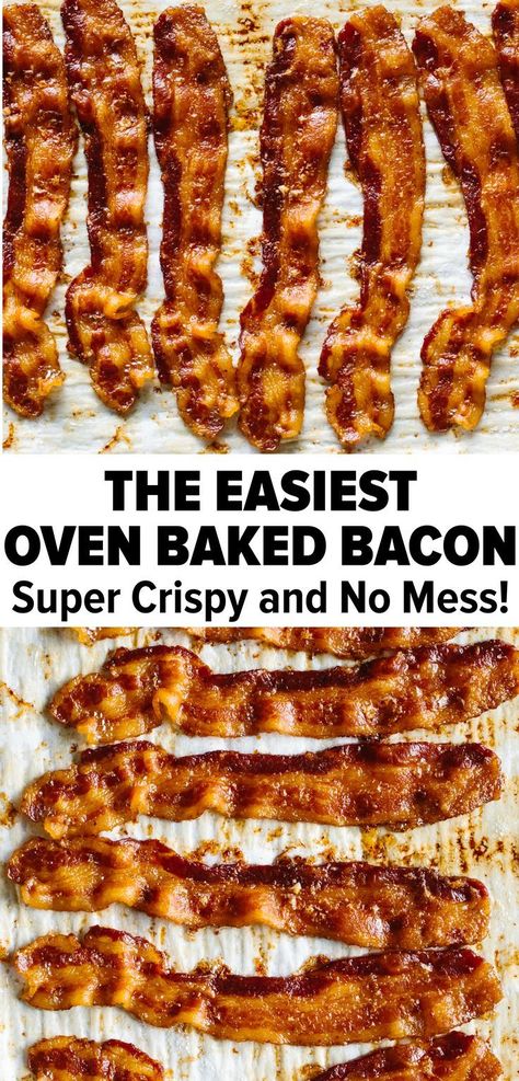 Oven Cooked Bacon, Oven Baked Bacon, Buffet Party, Bacon In The Oven, Cooking Bacon, Breakfast And Brunch, Baked Bacon, Photo Food, Keto Foods