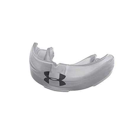 Under Armour Mouth Guard for Braces, Sports Mouthguard for Football, Lacrosse, Hockey, Basketball, Strapless, Youth & Adult High School Rules, Medical Grade Silicone, Mouth Guard, Combat Sports, Cycling Workout, Roller Derby, Lacrosse, Pharmacy Gifts, Braces