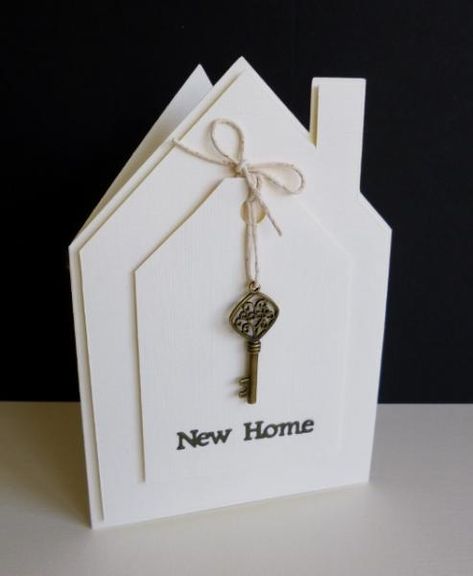 Splitcoaststampers Cards, Housewarming Gift Ideas First Home, Housewarming Cards, Welcome Home Cards, New Home Quotes, House Card, Housewarming Card, Moving Cards, New Home Card