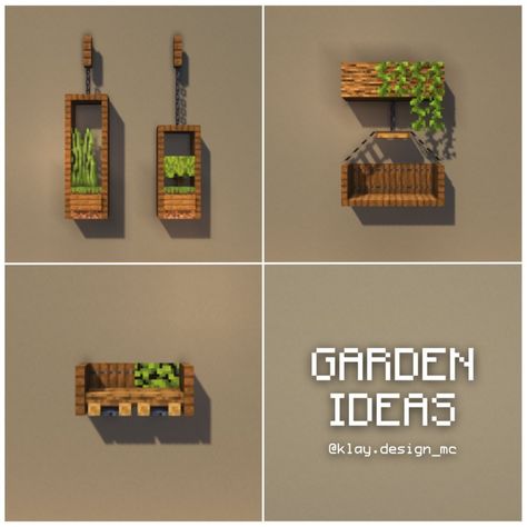 𝗞𝗟𝗔𝗬 | Minecraft Design su Instagram: "GARDEN DECORATIONS🪴|Hey, here’s three ideas to decorate your garden. What’s your favorite? - 💬! Hope u like them! If u enjoyed this post, …" Minecraft Hus, Minecraft Templates, Skins Aesthetic, Minecraft Garden, Minecraft Create, Mc Ideas, Mc Builds, Rumah Minecraft Sederhana, Minecraft Interior