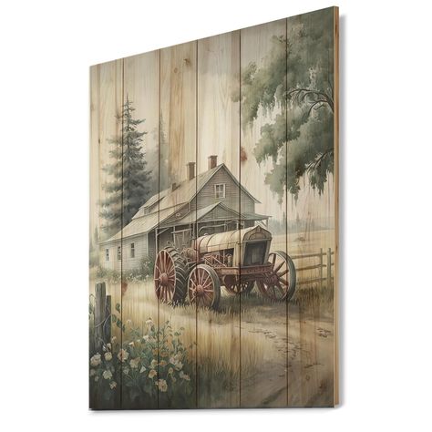 Alas, a modern take on wood wall art. Once typically a wall art piece found only in Traditional style decor settings, this Farm wood wall art will easily fit into even the most contemporary of designs. Barnwood Wall Art, Barnwood Wall, Farmhouse Style Decor, Traditional Style Decor, Print On Wood, Pink Home Decor, Mural Floral, Farmhouse Country, Green Home Decor