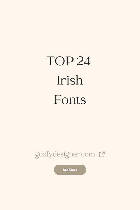 Find out the best Irish fonts out there. Check out my article where you’ll find amazing font inspiration for Irish fonts. #fonts #fontideas #fontinspiration #bestfonts #Irishfonts Irish Font Tattoo, Irish Font, Magic Font, Celtic Fonts, Irish Symbols, Text Icons, Modern Typeface, Celtic Tattoo, Typeface Font