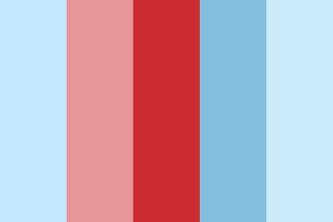 Sky Red from color-hex.com Red Blue Green White Color Palette, Red Color Pallets, Dorm Paintings, Website Colors, Red And Light Blue, Red Color Palette, Red Color Schemes, Pastel Red, Red Colour Palette