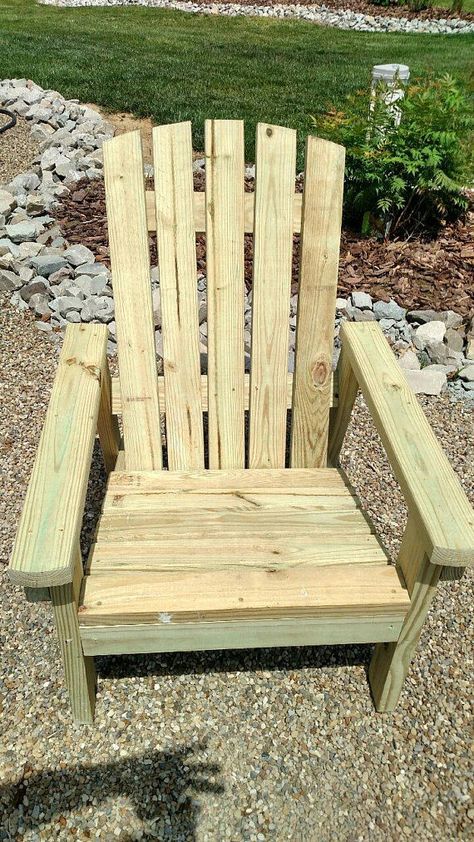 2x4 DIY Adirondack Chair Plans Simple Plans for a Diy Adirondack Chair, Inexpensive Patio, Garden Diy Furniture, Adirondack Chairs Diy, Used Outdoor Furniture, Resin Patio Furniture, Adirondack Chair Plans, Fire Pit Chairs, Pallet Garden Furniture