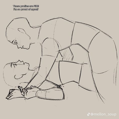 Mellon Soup, Couple Poses Reference, Body Reference Drawing, 캐릭터 드로잉, Foto Poses, Poses References, Figure Drawing Reference, Couple Drawings, Art Poses