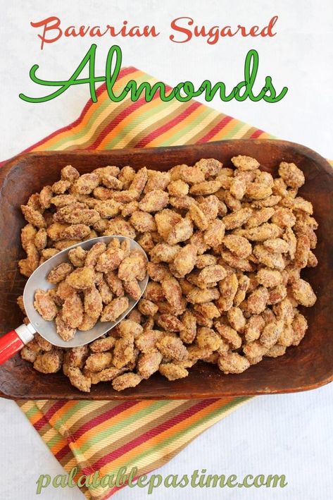 Roasted Nuts Recipe, Sugar Almonds, Bavarian Recipes, Sugared Almonds, Candied Almonds, Fresh Pumpkin, Roasted Pumpkin, Roasted Pumpkin Seeds, Nut Recipes