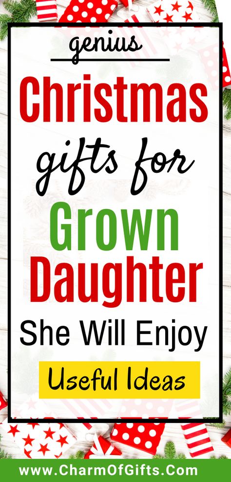 Christmas Gift Basket Ideas For Daughter, Homemade Christmas Gifts For Daughter, Unique Daughter Gifts, Gifts For Adult Granddaughter, Christmas Gifts Something They Need, Christmas Gifts For, Fun Gifts For Adult Daughter, Non Gift Christmas Ideas For Adults, Best Adult Christmas Gifts