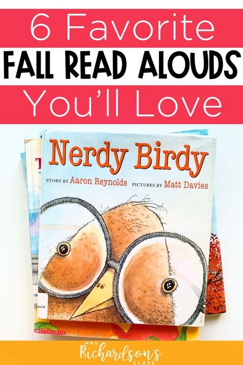 Are you looking for the best read alouds for 1st and 2nd grade this fall? Check out this list of 6 books to read aloud this September. Learn how to plan lessons and activities to go along with them. Your kindergarten, first grade, and second grade students will love these fun and engaging books. Read more here! Fall Read Alouds, Best Read Alouds, October Read Alouds, Read Alouds Kindergarten, Best Books For Kindergarteners, September Books, 2nd Grade Books, Interactive Read Aloud Lessons, Fall Lesson Plans