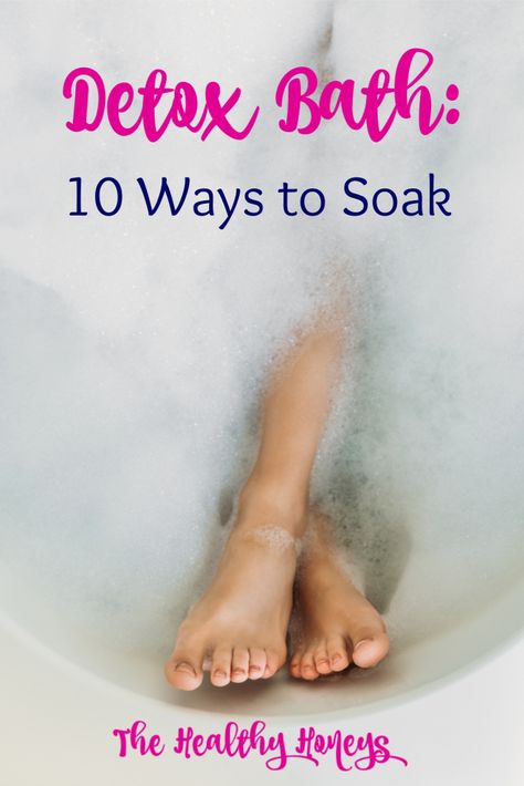 Diy Bath Soak, Detox Bath Recipe, Bath Soak Recipe, Diy Detox, Bath Detox, Healthy Honey, Bath Recipes, Detox Bath, Natural Detox