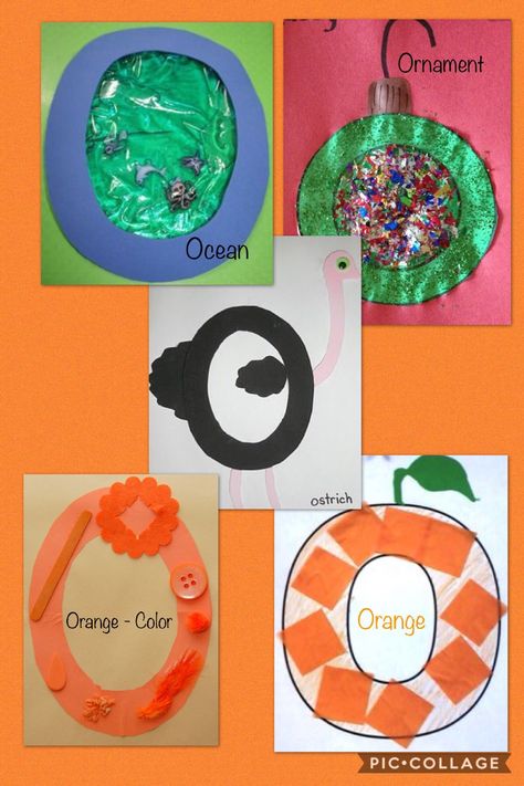 O Letter Crafts For Preschool, O Art Preschool, Preschool O Crafts, Letter O Projects For Preschool, O Is For Craft Preschool, Letter O Activity For Preschoolers, O Letter Craft, Letter O Activities For Toddlers, Letter O For Preschoolers