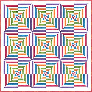 Quilt Inspiration: Free pattern day! Optical illusion quilts Color Optical Illusions, Illusion Quilts, Optical Illusion Quilts, Asian Quilts, Tiled Quilt, Ribbon Quilt, Blackwork Patterns, Quilt Shops, 3d Quilts