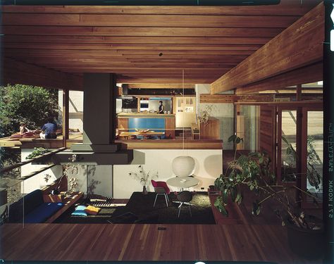 Ray Kappe Kappe Residence, Kappe House, Ray Kappe, Julius Shulman, Sci Arc, Residence Interior, California Architecture, California Modern, Vintage Architecture