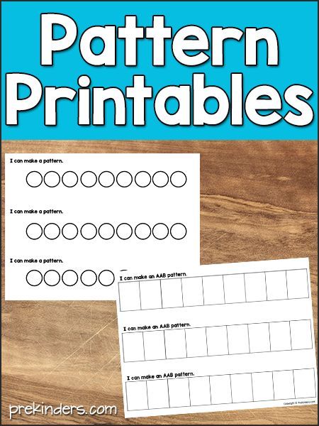 These pattern printables are excellent for Math time! PreKinders has designed several of these for FREE for you. Your kids will practice different patterns such as AABB, AB, and more. This is a great resource to keep for your next math time! Patterning For Preschoolers, Patterns In Kindergarten Activities, Pattern Ideas For Preschoolers, Math Links Pattern Cards Free Printable, Pattern Activities For Kindergarten, Pattern Activities Preschool, Pre K Math Activities, Pattern Cards Preschool, Preschool Math Patterns