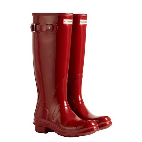 Hunter Rain Boots Stylish Snow Boots, Shoes List, Rain Boots Hunter, Red Hunter Boots, Gum Boot, Womens Hunter Boots, Women's Rain Boots, Toddler Rain Boots, Tall Rain Boots