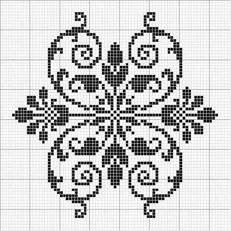 could be filet crochet pattern Corak Sulaman, Fair Isles, Motifs Perler, Pola Kristik, Cross Stitch Borders, Crochet Tapestry, Cross Stitch Samplers, 자수 디자인, Tapestry Crochet