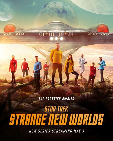 The Star Trek: Strange New Worlds Official Trailer is Here Star Trek: Enterprise, Star Trek Strange New Worlds, Anson Mount, Strange New Worlds, Rebecca Romijn, Artemis Fowl, New Star Trek, Bill Hader, Photo Star