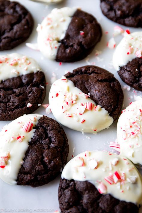 Copper Colander, Peppermint Mocha Cookies, Mocha Cookies, Chocolate Peppermint Cookies, Frozen Cookies, Chocolate Crinkles, Peppermint Cookies, Holiday Cookie Recipes, Peppermint Mocha